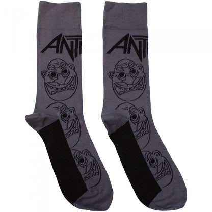 Front - Anthrax Unisex Adult Faces Socks