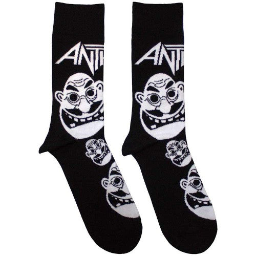 Front - Anthrax Unisex Adult Faces Socks