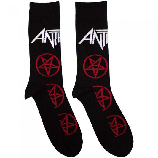 Front - Anthrax Unisex Adult Pentathrax Patterned Socks