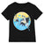 Front - DC Comics Unisex Adult Batman Bat Leap T-Shirt