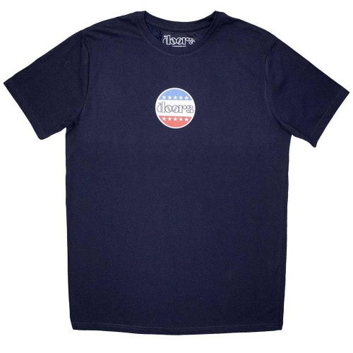 Front - The Doors Unisex Adult Mini Stars Logo T-Shirt