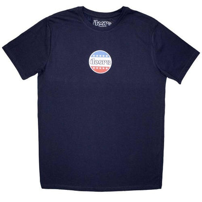 Front - The Doors Unisex Adult Mini Stars Logo T-Shirt