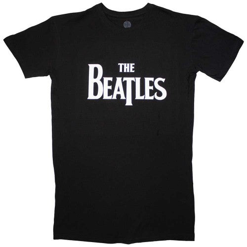Front - The Beatles Womens/Ladies Drop T Logo T-Shirt