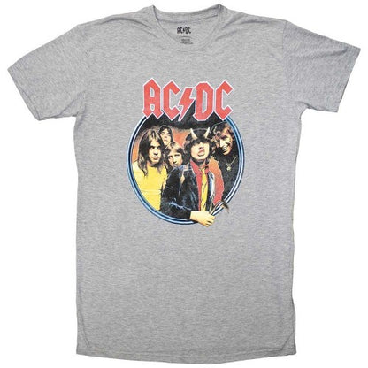 Front - AC/DC Womens/Ladies Highway To Hell Circle T-Shirt