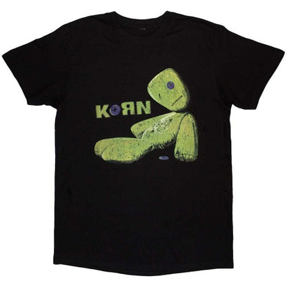 Front - Korn Unisex Adult Issues Tracklist Back Print T-Shirt