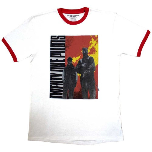 Front - twenty one pilots Unisex Adult Side Stand Ringer T-Shirt