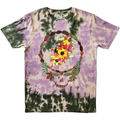 Front - Grateful Dead Unisex Adult Dead Leaves & Bouquet T-Shirt