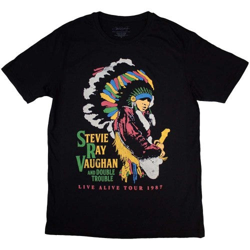 Front - Stevie Ray Vaughan Unisex Adult Double Trouble T-Shirt