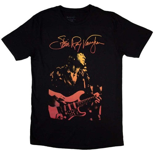 Front - Stevie Ray Vaughan Unisex Adult Signature T-Shirt