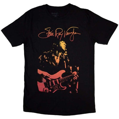 Front - Stevie Ray Vaughan Unisex Adult Signature T-Shirt