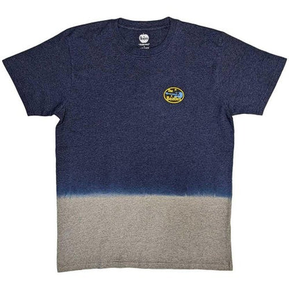 Front - The Beatles Unisex Adult Wash Collection Oval Logo T-Shirt