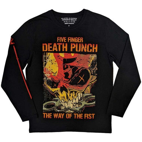 Front - Five Finger Death Punch Unisex Adult The Way Of The Fist Long-Sleeved T-Shirt