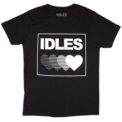 Front - Idles Unisex Adult Gradient Heart T-Shirt