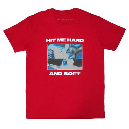 Front - Billie Eilish Unisex Adult Hit Me Hard And Soft Negative T-Shirt