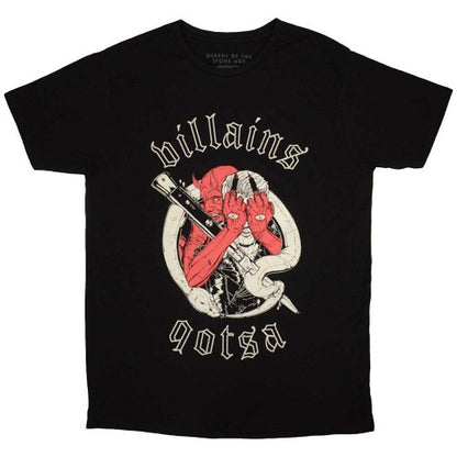 Front - Queens Of The Stone Age Unisex Adult Villains T-Shirt