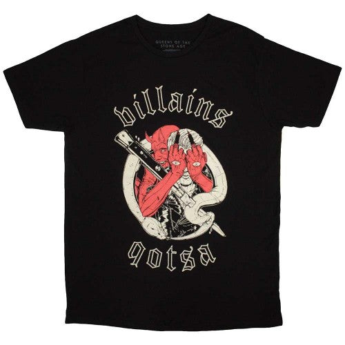Front - Queens Of The Stone Age Unisex Adult Villains T-Shirt