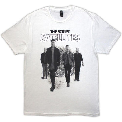 Front - The Script Unisex Adult Satellites Band Photo T-Shirt
