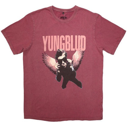 Front - Yungblud Unisex Adult Wings Washed T-Shirt