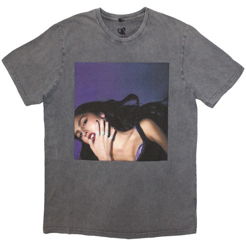 Front - Olivia Rodrigo Unisex Adult Guts Album Cover Washed Back Print T-Shirt