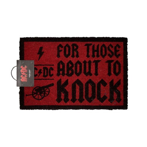 Front - AC/DC For Those About To Knock Door Mat