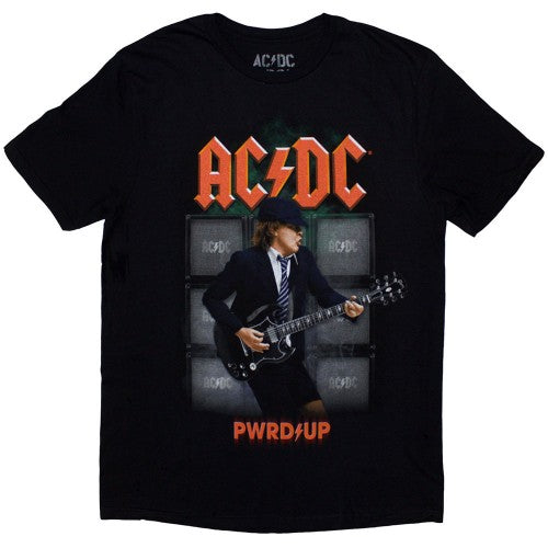 Front - AC/DC Unisex Adult Angus Soundwall PWR-UP EU Tour ´24 Back Print T-Shirt