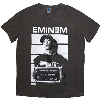 Front - Eminem Unisex Adult Arrest Washed T-Shirt