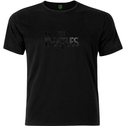 Front - The Beatles Unisex Adult Drop T Logo T-Shirt