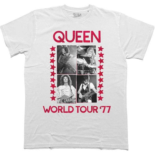 Front - Queen Unisex Adult World Tour ´77 T-Shirt
