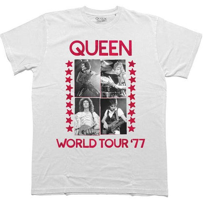Front - Queen Unisex Adult World Tour ´77 T-Shirt