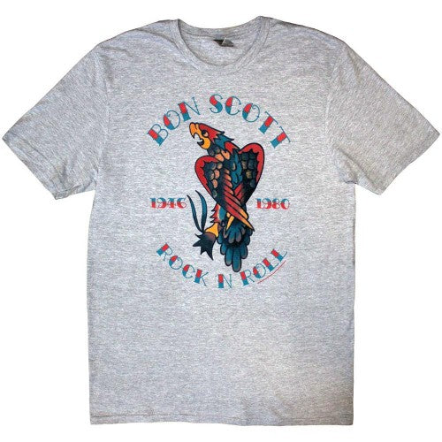 Front - Bon Scott Unisex Adult Rock N Roll T-Shirt