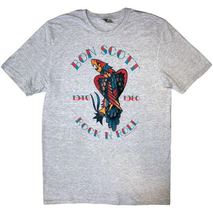 Front - Bon Scott Unisex Adult Rock N Roll T-Shirt
