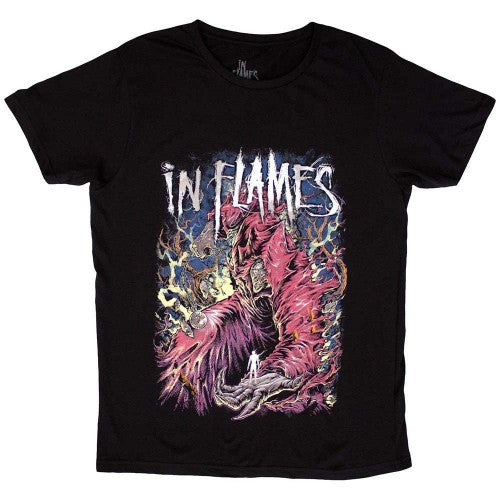 Front - In Flames Unisex Adult Nothing But Pain T-Shirt