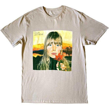 Front - Joni Mitchell Unisex Adult Clouds T-Shirt