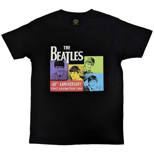Front - The Beatles Unisex Adult US 1964 T-Shirt