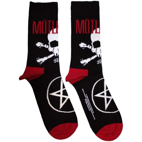 Front - Motley Crue Unisex Adult Skull And Crossbones Socks