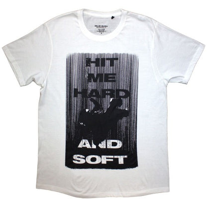 Front - Billie Eilish Unisex Adult Hit Me Hard And Soft Falling Back Print T-Shirt