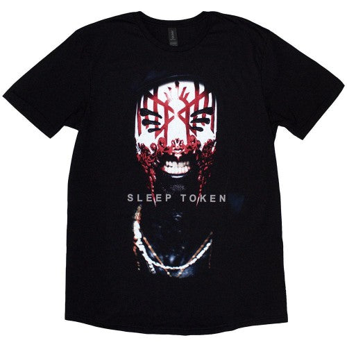 Front - Sleep Token Unisex Adult Aford Mask T-Shirt