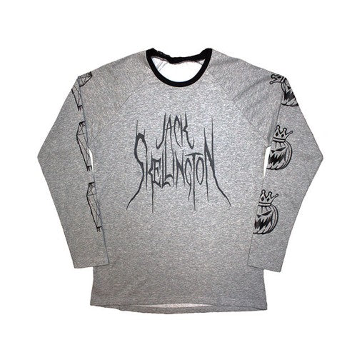 Front - The Nightmare Before Christmas Unisex Adult Pumpkin King Back Print Long-Sleeved T-Shirt