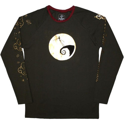 Front - The Nightmare Before Christmas Unisex Adult Spiral Hill Long-Sleeved T-Shirt