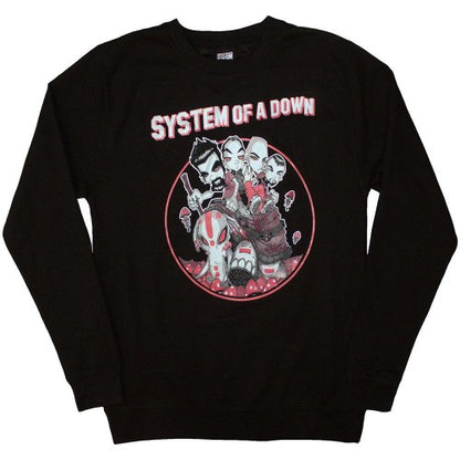 Front - System Of A Down Unisex Adult Mushroom People Sweatshirt