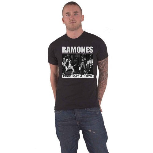 Front - Ramones Unisex Adult CBGB 1978 T-Shirt