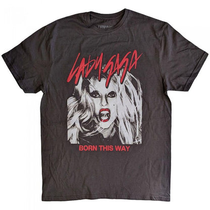 Front - Lady Gaga Unisex Adult Born This Way Photograph T-Shirt