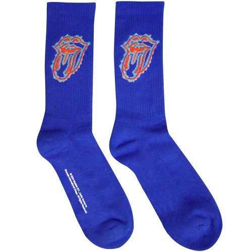 Front - The Rolling Stones Unisex Adult Doodle Tongue Terrycloth Socks