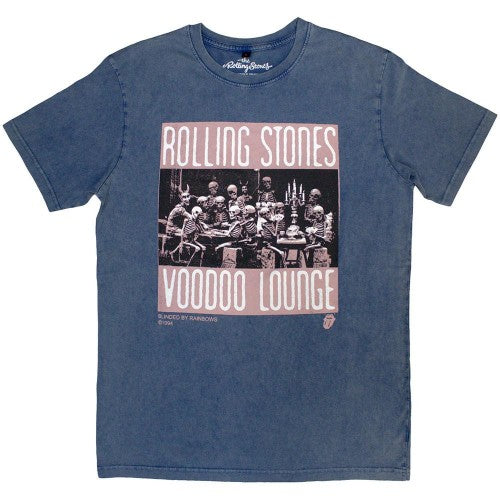 Front - The Rolling Stones Unisex Adult Voodoo Skulls Stone Wash T-Shirt