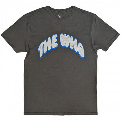 Front - The Who Unisex Adult Flag Cartoon Back Print T-Shirt