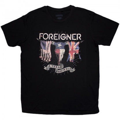 Front - Foreigner Unisex Adult Texas Farewell T-Shirt