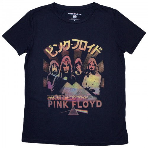 Front - Pink Floyd Womens/Ladies Japan Poster T-Shirt