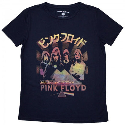 Front - Pink Floyd Womens/Ladies Japan Poster T-Shirt