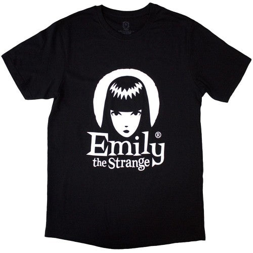 Front - Emily The Strange Unisex Adult Halo Logo T-Shirt
