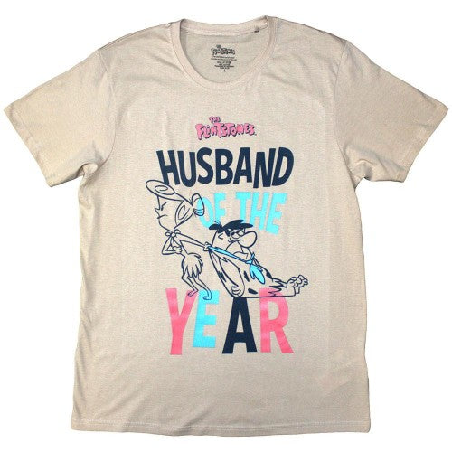 Front - The Flintstones Unisex Adult Husband Of The Year T-Shirt